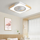 Modern Round Wood Ceiling Fans With LED Lights