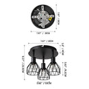 Industrial Adjustable Black Spotlight Ceiling Lights