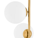 Floor Lamp Tempo Antique Brass Finish