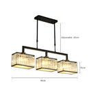 Square Luxury Glass Dining Room Ceiling Light