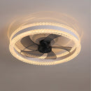 LED Dimmable 6-Speed Adjustable Reversible Ceiling Fan Light for Bedroom