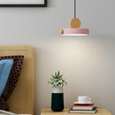 Colorful Simple Wood LED Pendant Lights