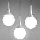 Globe Pendant Light, Modern Spherical Chandeliers for Dining Area Kitchen