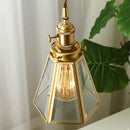 Modern Clear Metal Glass Pendant Light