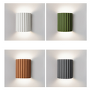 Modern Half-Circle Resin Wall Sconce For Living Room