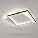 Contemporary Gold And Black LED Ceiling Lights for Living Room