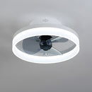 Modern Low Profile Ceiling Fan with Light 6 Speeds Reversible DC Motor Fan Light