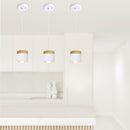 Nordic Wood Cylindrical Suspension Lamp