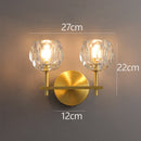 Modern Gold Crystal LED Wall Lights For Living Room