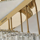 Modern Crystal Ring Chandelier - Gold LED Flush Mount Ceiling Lights