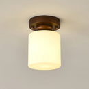 Minimalism White Semi-Flush Hallway Ceiling Light