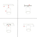 Simple Aluminum LED Ceiling Downlights For Hallway