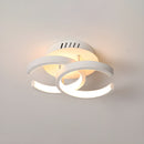 Nordic Semi-Flush LED Ceiling Light For Living Room Bedroom Hallway