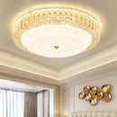 Modern Round Crystal Ceiling Light For Bedroom