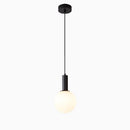 Design Opalescent Glass Globe Bedroom Pendant Light