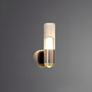 Clear Contemporary Cylinder Wall Lamp