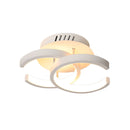Nordic Semi-Flush LED Ceiling Light For Living Room Bedroom Hallway