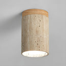 Wood Simplicity Cylindrical Hallway Ceiling Light