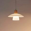 Contemporary Design White Glass Shade Bedroom Pendant Light