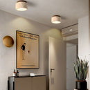 Wood Simplicity Cylindrical Hallway Ceiling Light