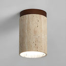 Wood Simplicity Cylindrical Hallway Ceiling Light