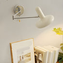 Retro Capsule White Swing Arm Wall Lamp