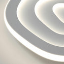 Modern White Geometry LED Ceiling Light For Bedroom