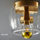 Contemporary Mini Clear Glass Wall Light