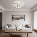 Contemporary Flower Shape Iron LED Ceiling Light For Living Room