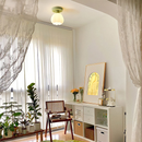 Cream Creative Corridor Aisle Glass Ceiling Light