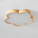 Wabi-Sabi Wood Flowers LED Ceiling Light For Bedroom