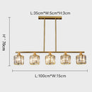 Exquisite Glass Gold Ceiling Light For Dining Room
