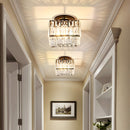 Crystal Semi Flush Mount Ceiling Light for Hallway 23cm E27