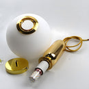 Nordic Glass Globe Ball Pendant Light for Dining Room Kitchen