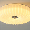 Vinatge Bauhaus Cream Glass Ceiling Light