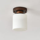 Minimalism White Semi-Flush Hallway Ceiling Light