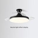 Simple Low Profile Bedroom Ceiling Fan With LED Light