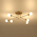 Modern Muti-Lights Stylish Gold Iron Living Room Ceiling Lights