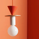 Design Colored Wood Blocks Pendant Light