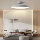 Minimalism White LED Semi-Flush Ceiling Light For Bedroom