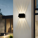External Solar Wall Lights Up & Down Waterproof Garden Wall Lamp, Dusk-to-Dawn