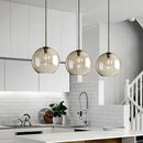 Vintage Glass Globe Shade Pendant Light Fixtures