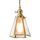 Modern Clear Metal Glass Pendant Light