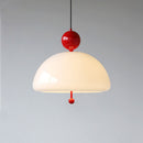 Modern Red Glass Simple Pendant Light For Living Room