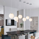 Restaurant Simple Glass 1 Head Pendant Light