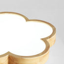 Wabi-Sabi Wood Flowers LED Ceiling Light For Bedroom