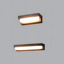 Solar Linear Black LED Outdoor Wall Light