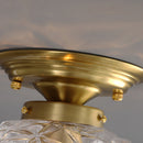 Contemporary Clear Glass Hallway Ceiling Light