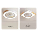 Modern Round Wood Ceiling Fans With LED Lights