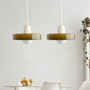 2 Heads Modern Bauhaus Stained Glass Pendant Lamp